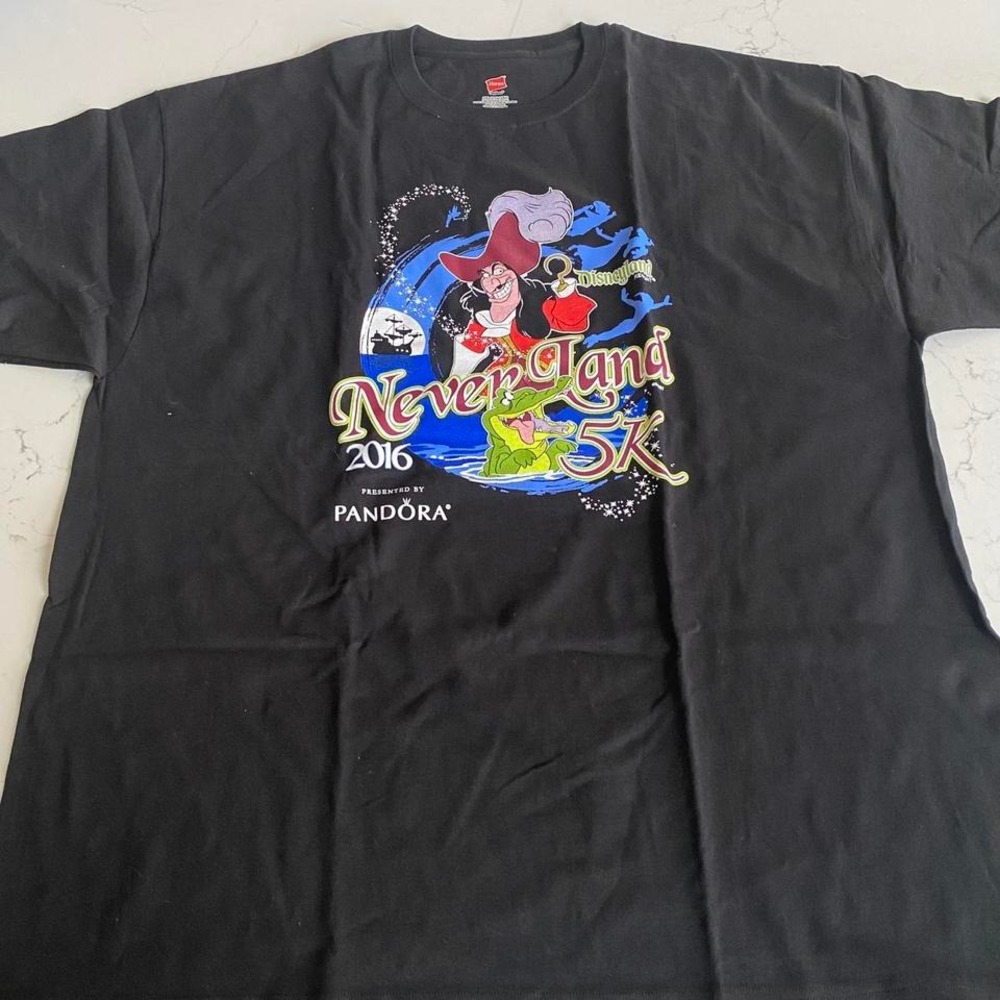 Disney neverland 5K Captain Hook tshirt size 2XL‎ - Picture 2 of 7
